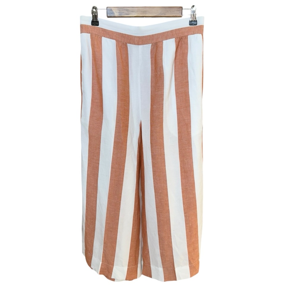 Madewell Striped Linen Pants M EUC - Picture 2 of 5